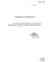 Enquête Publique Déplacement du Chemin communal à  Puymounier Pièce 13 Certificat d’affichage