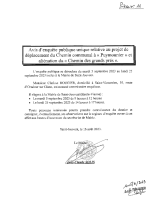 Enquête Publique Déplacement du Chemin communal à  Puymounier Pièce 11 avis d’enquête publique